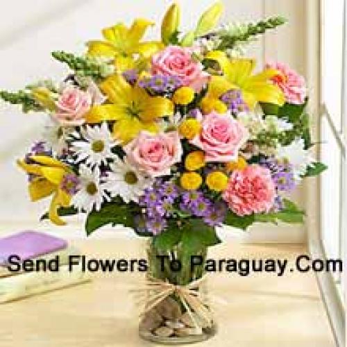 Elegant Assorted Flowers in Vase