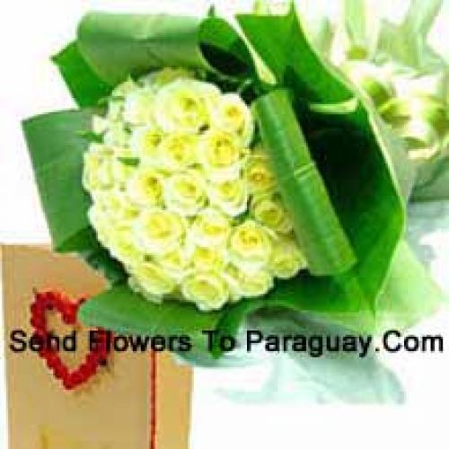 50 Yellow Roses Elegant Bunch