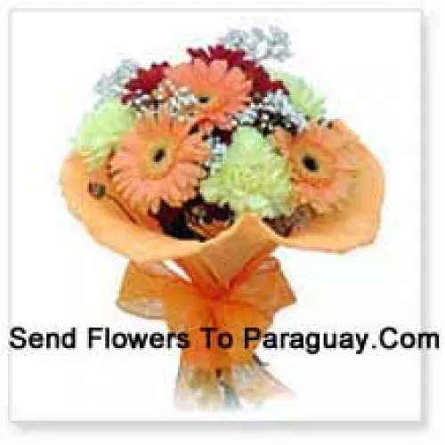 Cute Bunch Of 10 Gerberas