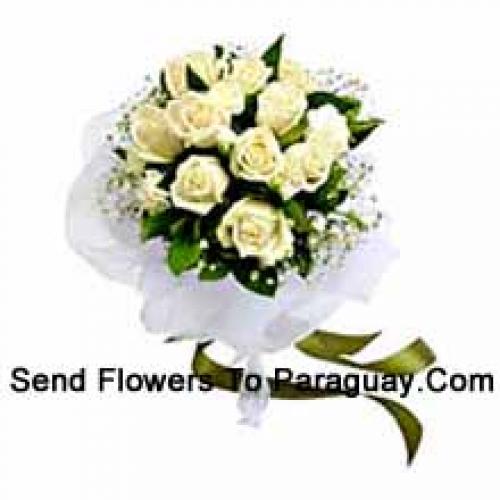 12 Cute White Roses