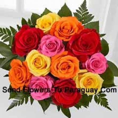 12 Cute Assorted Roses